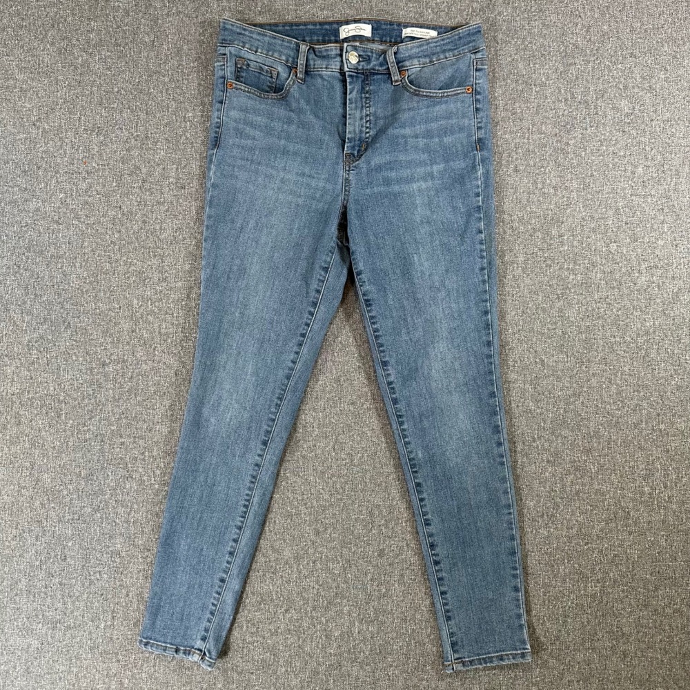 Jessica Simpson Jeans Womens 8 High-Rise Ankle Jean Blue Slim Stretch Denim
